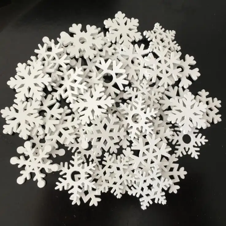 白色雪花圣诞系列木片2