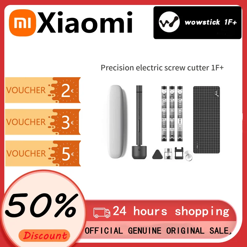 

Original Wowstick 1F Upgraded 64-in-1 Electric Screwdriver Mini Wireless Rechargeable LED Aluminum Alloy Electric Screwdriver