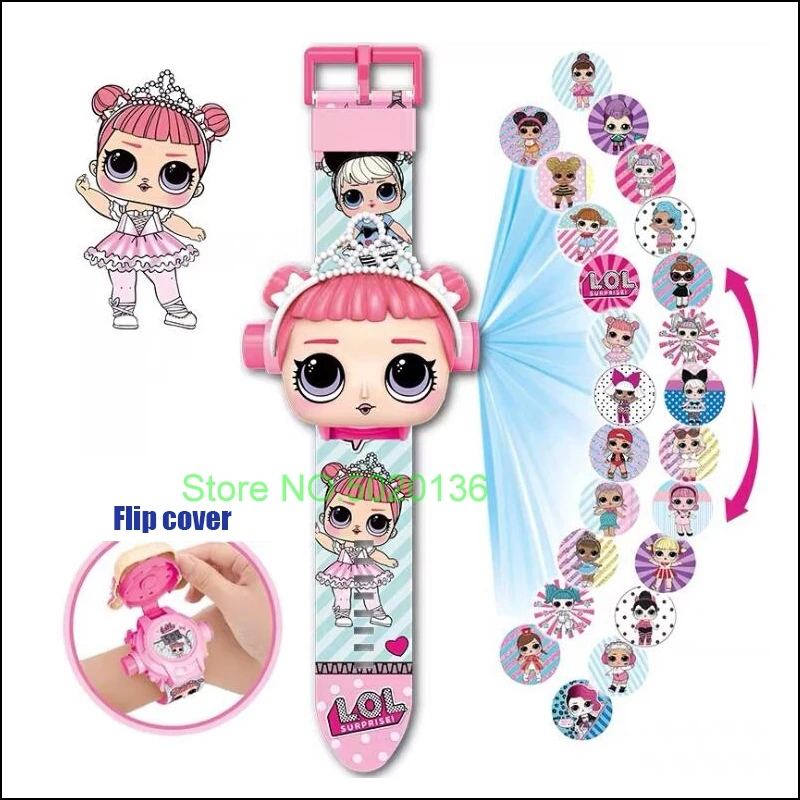 Часы с 3d-проекцией LOLS Dolls Surprise Мультяшные детские часы фигурка аниме для