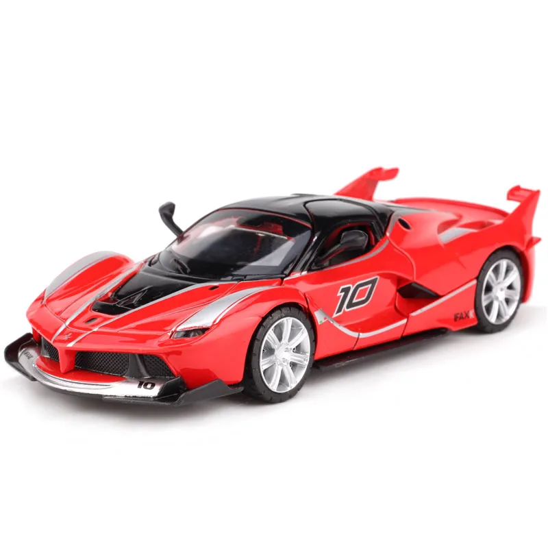 No Original Box 1:32 FXX Супер спортивный автомобиль сплав модель литая модель игрушечного автомобиля высокая имитация двигателя со звуком/светильник автомобиль игрушки для детей Подарки - Цвет: No Original Box