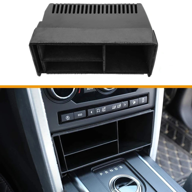 Car Central Console Multifunction Storage Box for Land Rover Discovery Sport Car Styling Suede