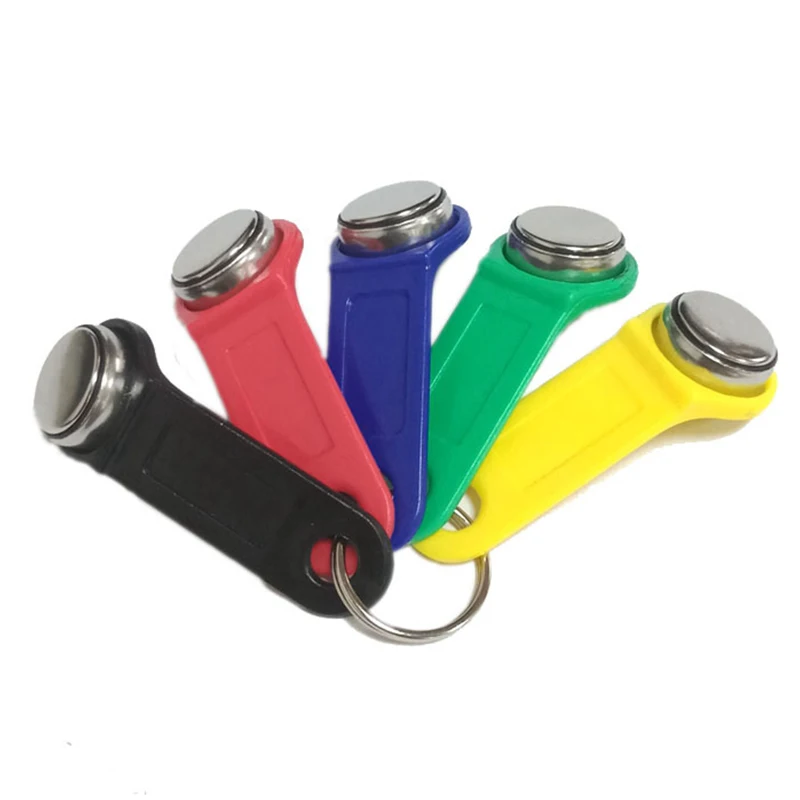 RFID Keyfobs RFID Access Card RFID Chip 5Pcs Readable RFID Touch Memory Key TM1990 DS1990 iButton for Copy Card Dallas