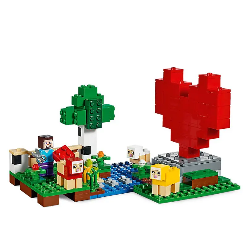 The Wool Farm Building Blocks With Steve Action Figures Compatible 21153 Bricks Sets Toys For Gifts Kids The Wool Farm Building Blocks With Steve Action Figures Compatible 21153 Bricks Sets Toys For Gifts Kids
