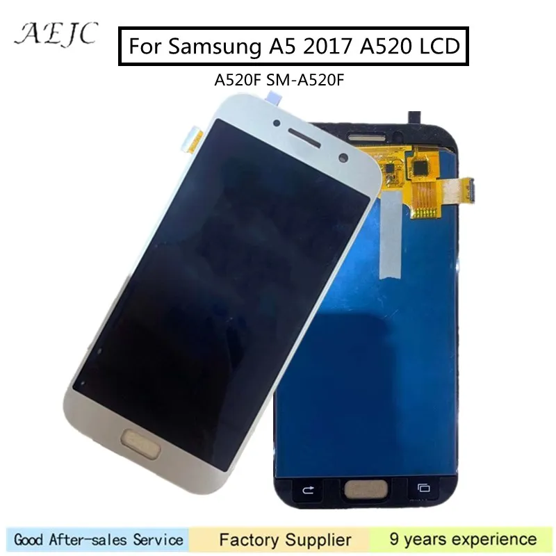 5.2" for Samsung for Galaxy A5 A520 A520F SM-A520F LCD Display Touch Screen Digitizer Assembly with Free Tools