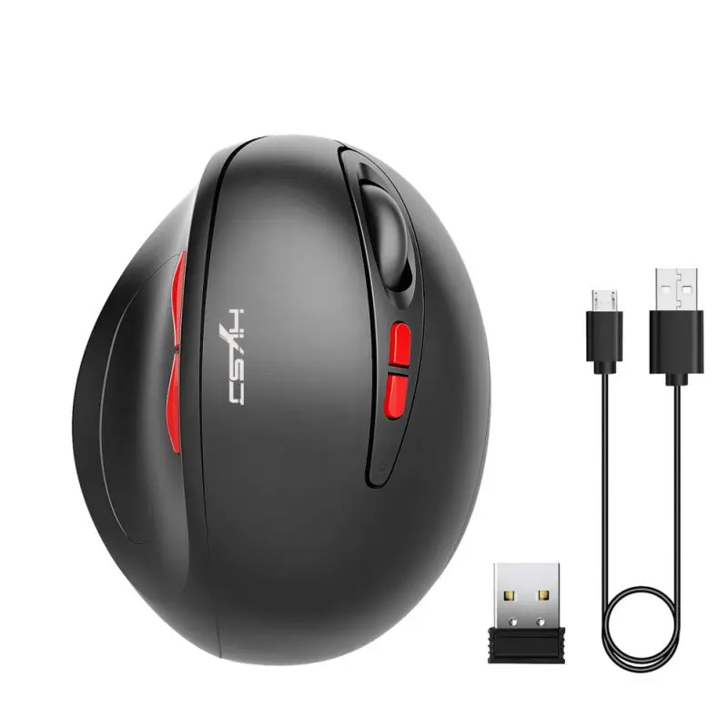 

T31 2.4G Wireless Mouse Vertical Rechargeable Laptop Computer Mice For Office Home Game