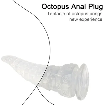 Anus Expansion Butt Plug Dilator Stimulator Dildo For Women Men Adult Product Prostate Massager Octopus Sucker Anal Sex Toys 4