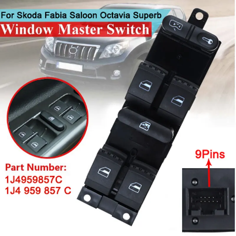 Мастер электронный выключатель питания для SKODA FABIA Saloon Combi Praktik OCTAVIA SUPERB 1J4959857C |