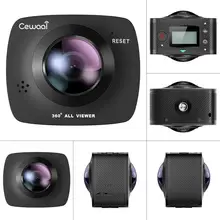 Vr 360 ° duplo-lente câmera panorâmica gravação e tirar fotos usb 2.0 horizontal 360 ° vertical 220 ° 8 milhões de pixel câmera