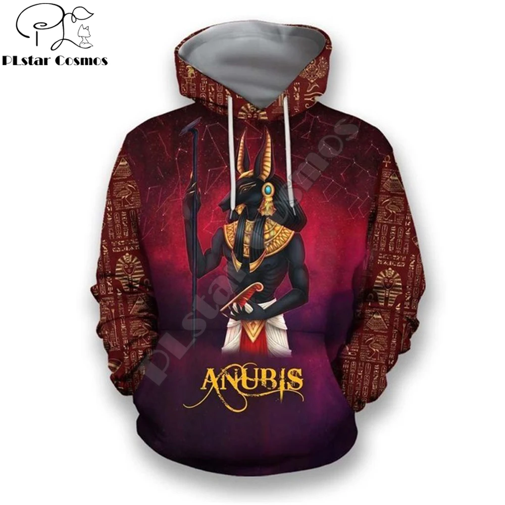 

Egyptian God Eye of Horus Pharaoh Anubis face 3d Printed Unisex hoodies Harajuku Fashion Hooded Sweatshirt Drop shipping