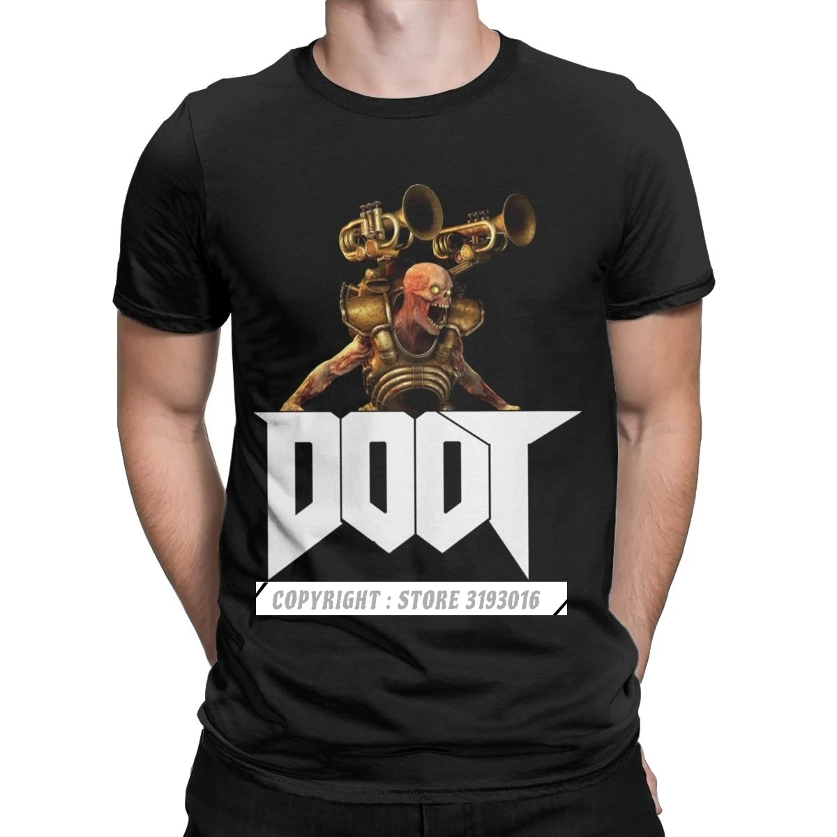 Футболка мужская Doom Vector Doot смешная хлопковая толстовка с 3D-принтом свитшот