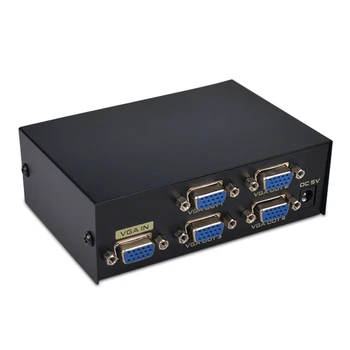 

4 Port VGA Frequency Divider 200Hz Video Splitter High Frequency 1600*1280 25m