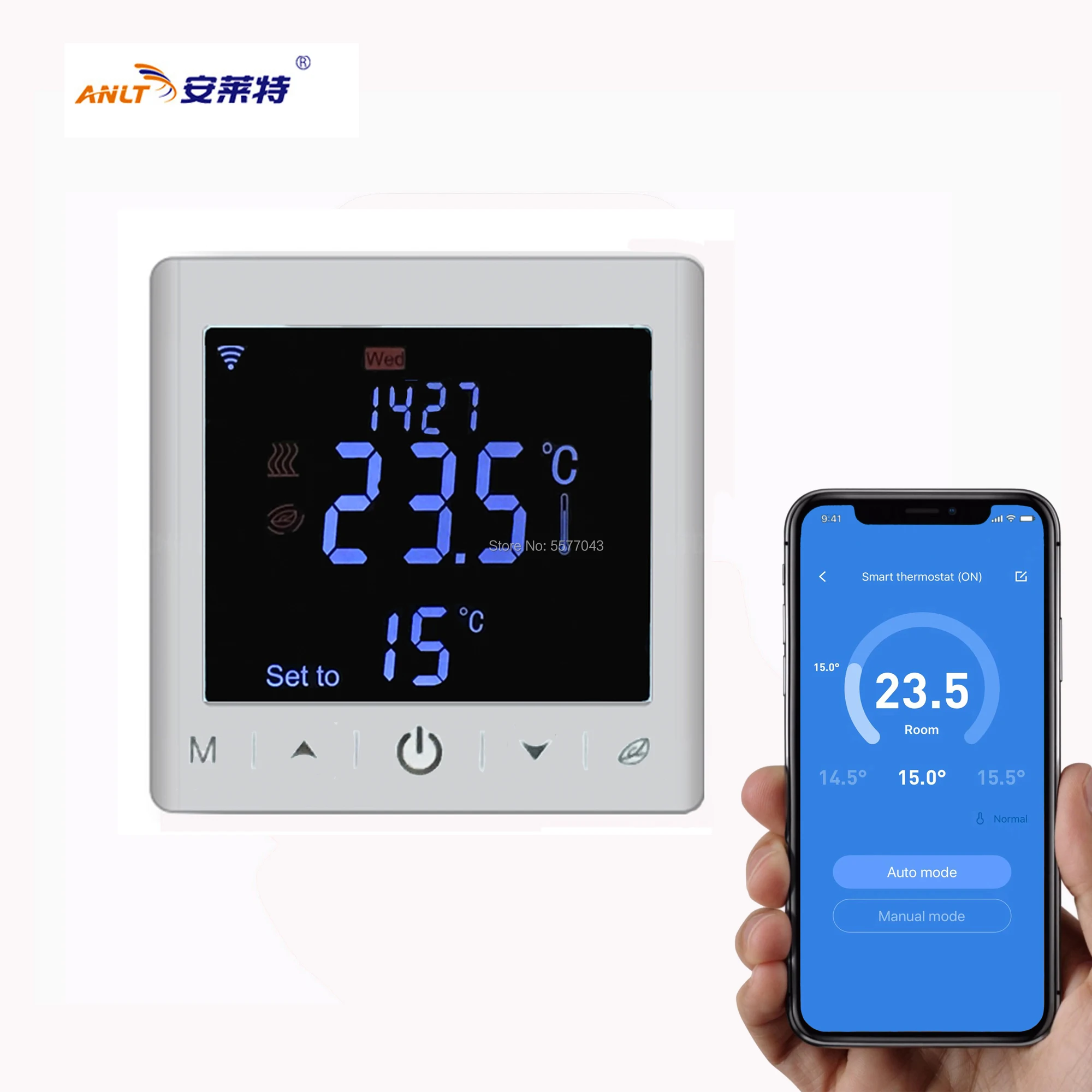 Wifi Thermostat Temperature Controller With Touch Screen For Electrical Underfloor Heating
