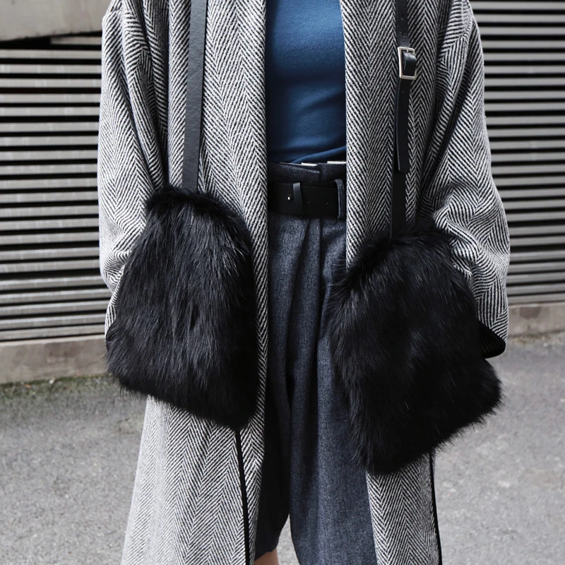 CHICEVER корейские шикарные стильные меховые женские перчатки теплые зимние аксессуары для одежды модные перчатки для женщин зима