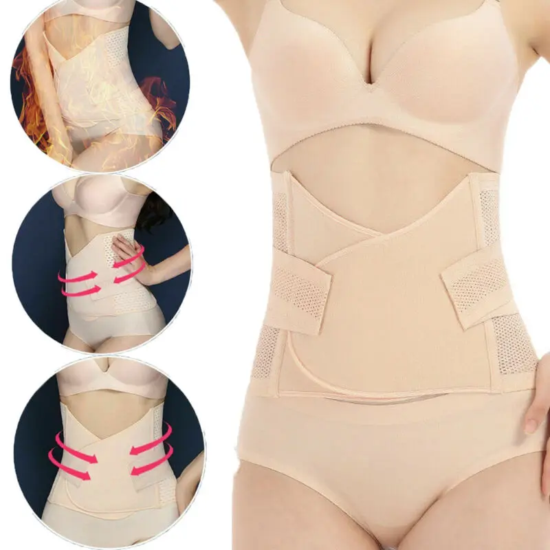 Postpartum Recovery Tummy Tuck Belt Body Shaper Girdle Belly Slim Waist Trainer 