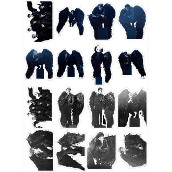 

Hot KPOP Bangtan Boys Album MAP OF THE SOUL : 7 Collection Sticker Luggage Notebook Stickers Jewelry Packaging LU6967