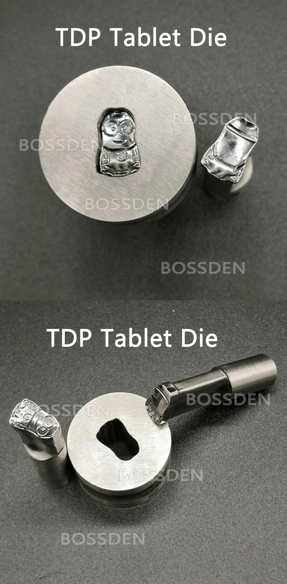 BOSSDEN молоко таблетки штампы 3D удар пресс-форма конфеты пробивая штампа логотип кальция таблетки пробивая штампа