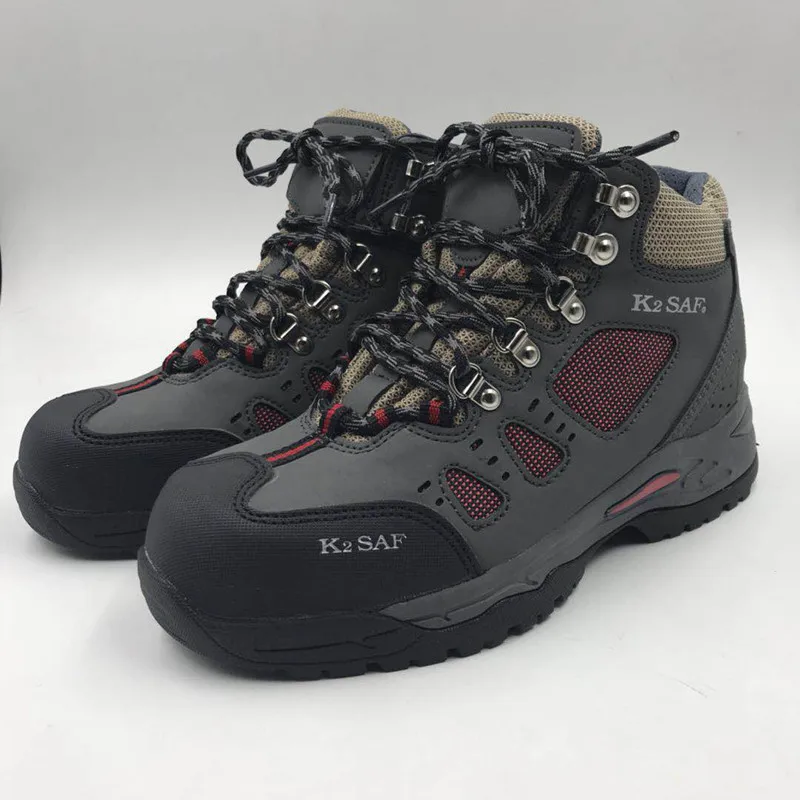 

K2 Outdoor Safety hiking tactical boots men Steel Toe anti-smash trekking hunting working boots magnum breathable working shoes