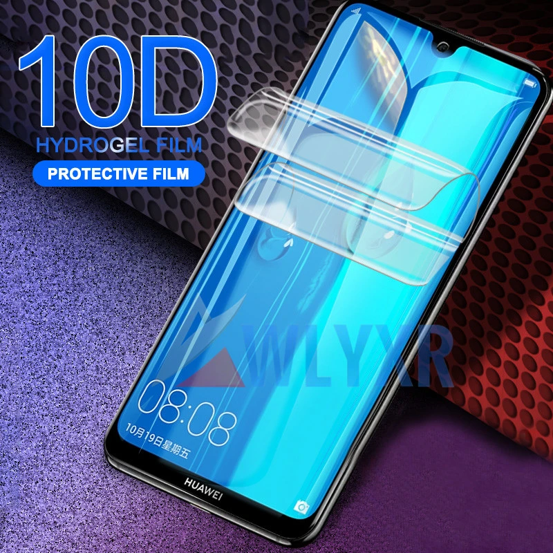 Гидрогелевая пленка 10D с полным покрытием для Huawei Honor 9X 8X 20 Pro Lite защитная Y6 Y7 Y9 Prime
