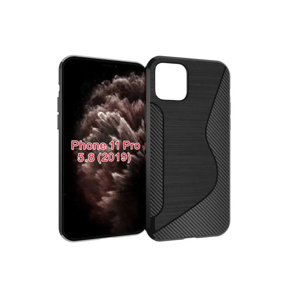 100 шт/партия для iphone 11 Pro S Line TPU мягкий чехол для iphone 11 для iphone 11 Pro Max