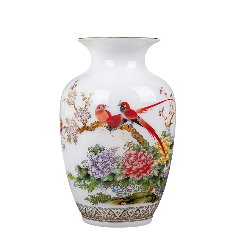 Антикварная фарфоровая ваза Jingdezhen стильные вазы Нефритовая китайская для