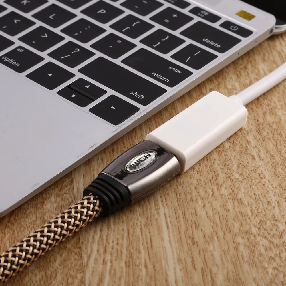 Mini DVI Мужской к HDMI Женский Кабель для монитора конвертер видеоадаптера Kable Кабо шнур 1080P для Apple Mac Macbook Прямая
