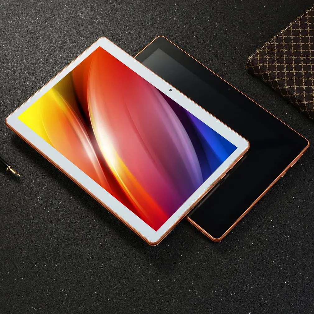KT107 пластиковый планшет 10,1 дюймов HD большой экран Android 8,10 версия модный портативный планшет 8G+ 64G белый планшет