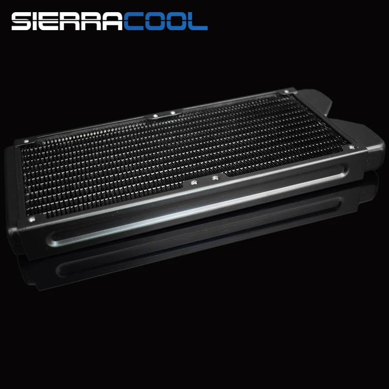 

Thickness Copper 240mm Radiator Computer Water Discharge Liquid Heat Exchanger G1/4 Threaded use for 12cm Fans