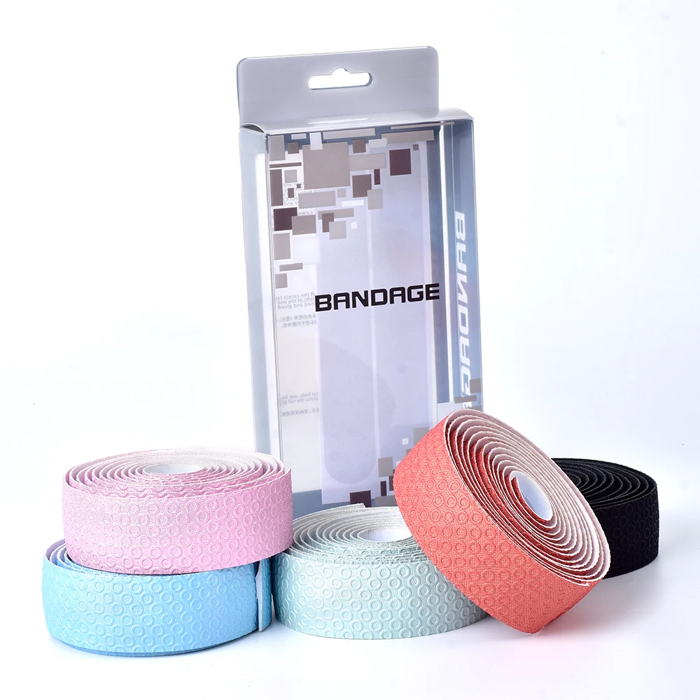 

SWTXO Bicycle Handlebar Tape Road Bike EVA PU Breathable Bar Tape Anti-Slip Cycling Damping Anti-Vibration Wrap With 2 Bar Plug