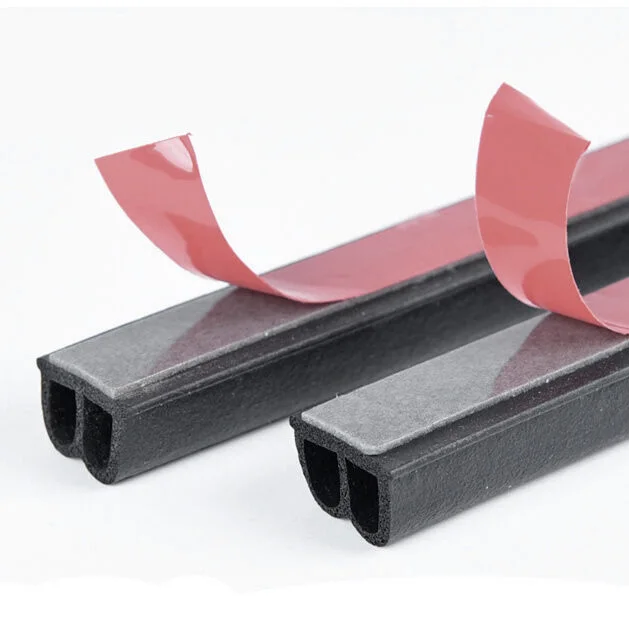 Universal 5M B Type Car Door Edge Trim Rubber Seal Strip Anti-dust Weatherstrip