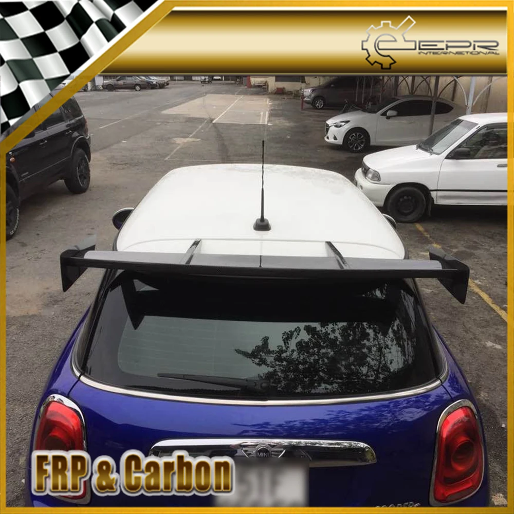 Автомобиль-Стайлинг для F56 Mini Cooper S(только S) FRP стекловолокно RK стиль задний спойлер стекловолокно крыша окно крыло гоночный Авто кузов комплект