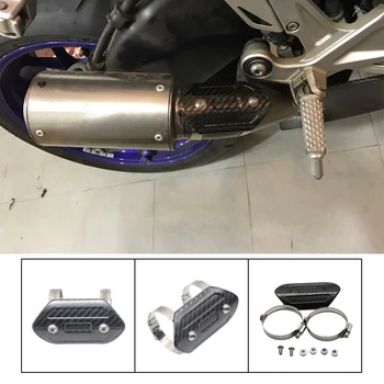 

Motorcycle Exhaust Cover Carbon Fiber Anti-scalding For yamaha yz 125 ttr 250 yz250f xvs 950 majesty 125 r6 2000 xmax 300 fz 16