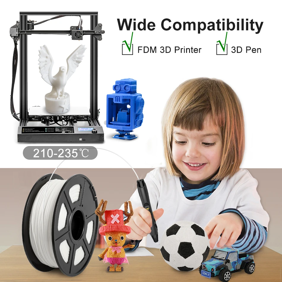 SUNLU-filamento PLA PLUS 3D para impresora 3D, Material de impresión PLA + 3D, carrete de 1KG, 1,75mm