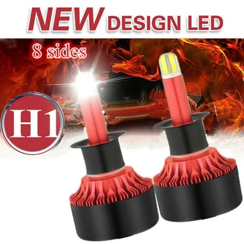 

H1 LED Headlight Electronics 8-Sides 6000K White Fog Bulbs Replacement