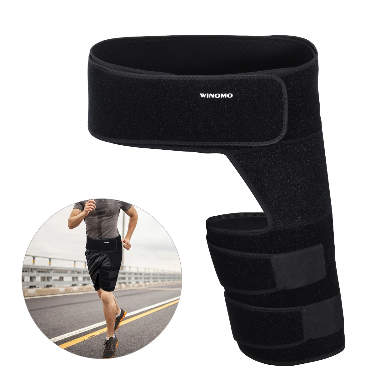 WINOMO Hip Brace Groin поддержка компрессионная обертка для бега муфта |