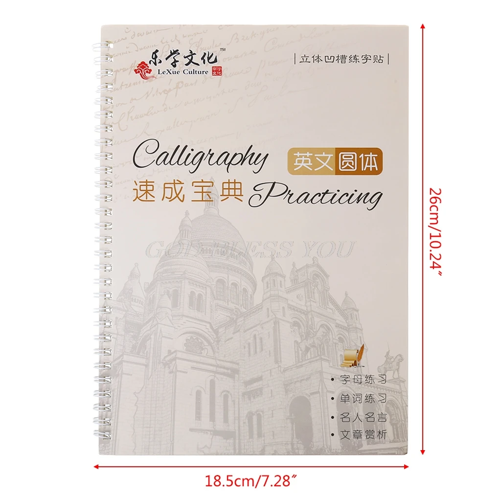 Cursive Writing English Calligraphy Copybook For Adult Children Exercise Groove Handwriting Practice Book Cursive Writing English Calligraphy Copybook For Adult Children Exercise Groove Handwriting Practice Book