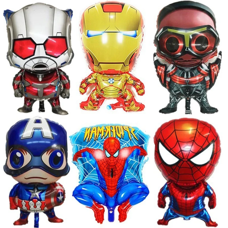 

1pcs Superhero Balloon Aluminium Foil Air Balloons Birthday Party Decoration Adult globos de cumplea os Children's Day Gift Toys