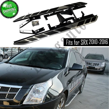 شراءيناسب كاديلاك SRX 2010-2016 2 قطعة اليسار اليمين تشغيل مجلس الجانب خطوات Nerf بار دواسة سيارة الجانب الدرج