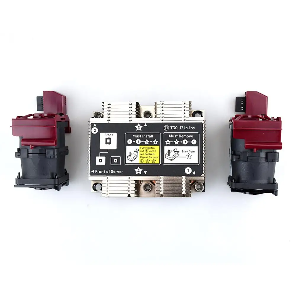 Для hp DL360 DL360p G10 ЦП Xeon комплект радиатора 872452-001 & 2 вентилятора 875283-001 Вентилятор охлаждения процессорный кулер Master радиатора Вентилятор