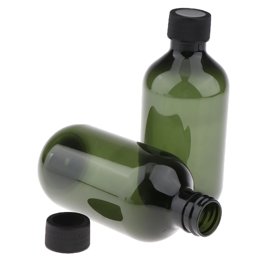 2Pcs Empty Shampoo Conditioner Refillable Shampoo Conditioner Shower Gel Bottles 300ml