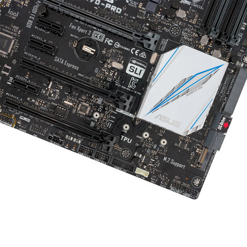 Asus Z170-PRO настольная материнская плата Z170 разъем LGA 1151 для Core i7 i5 i3 DDR4 64G SATA3 USB3.0 M.2 ATX оригинальная б/у материнская плата