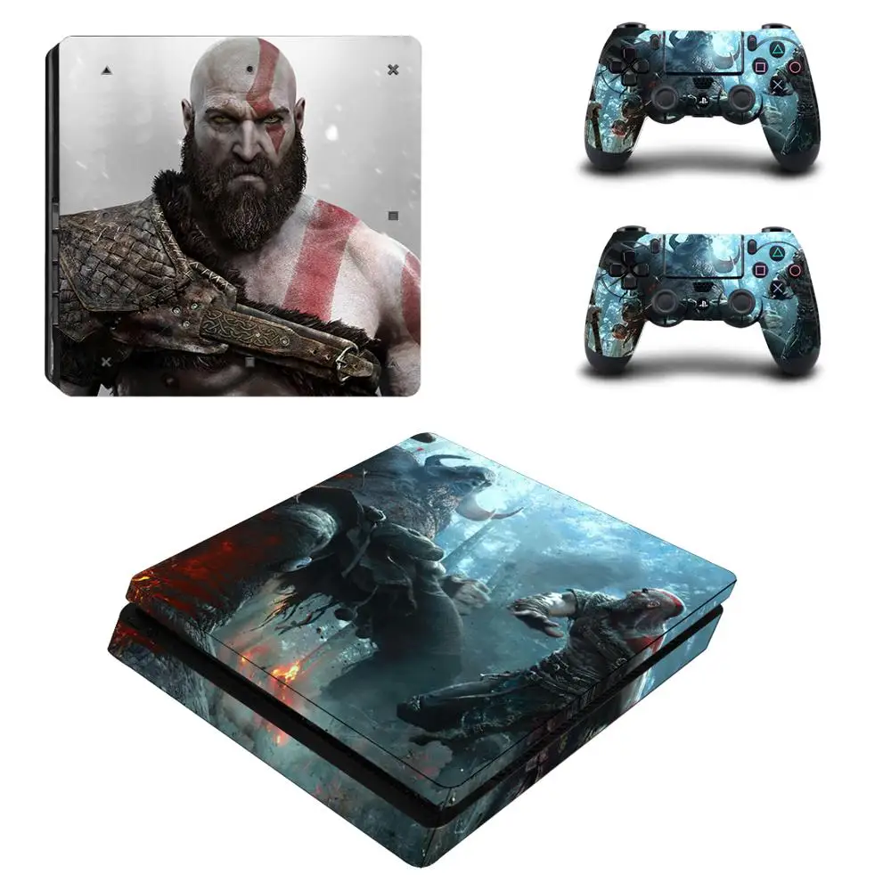 Лицевые панели God of War 3 с полным покрытием наклейка для PS4 Slim Skin Виниловая консоли