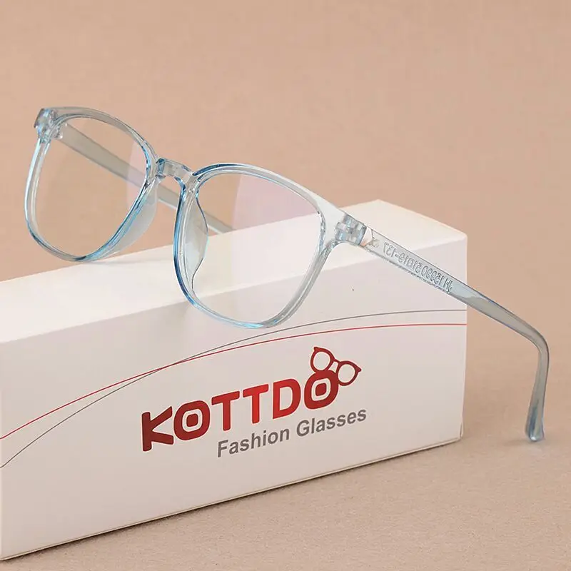 Новые пластиковые квадратные очки KOTTDO с защитой от синего света женские