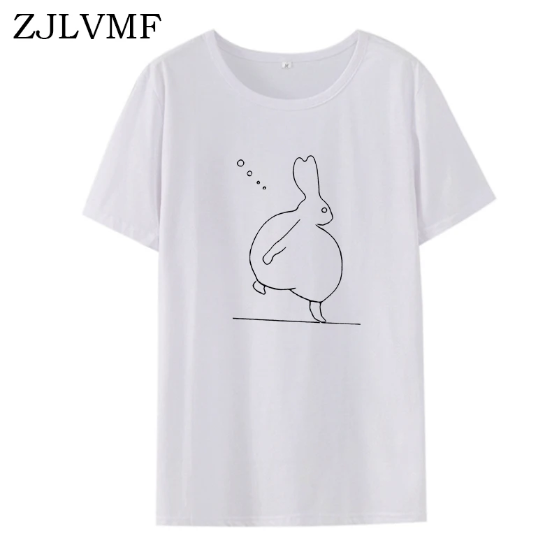 Zjlvmf Кроля, Тип носка Женская Футболка harajuku Kawaii в Корейском стиле модное платье с О-образным вырезом Футболка Для женщин Милая новая