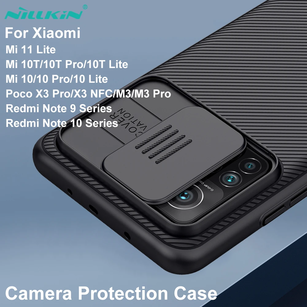 Чехол NILLKIN для Xiaomi Poco X3 Pro NFC GT M3 защитная задняя крышка камеры Mi 10T Redmi Note 10 10s 9T 9 9s 5G 4G