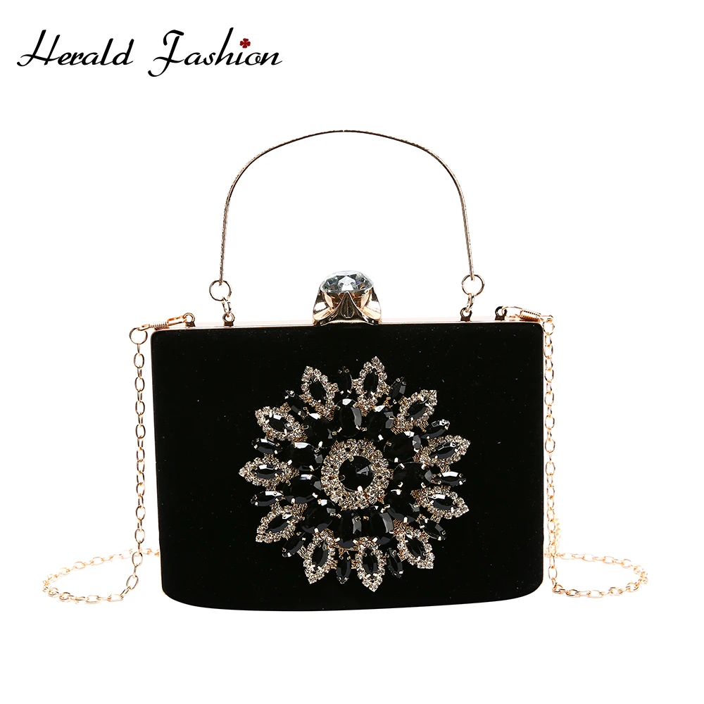 

Luxury Rhinestone Chain Women Casual handbag Famous Designer Frosted Leather Shoulder Messenger Bag Fashion Banquet Elegant Tote