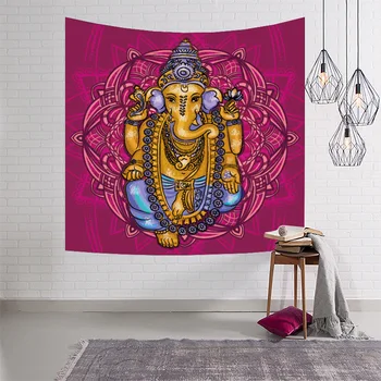 

Bohemian Mandala Indian Elephant Tapestry Bedspread Home Decor Wall Hanging Cloth Throw Rug Blanket Camping Tent Tapestry