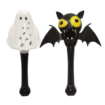 

2 pcs LED Glowing Toys Light Up Flashing Colorful Halloween Performance Props Magic Wands Party Favors for Kids Children