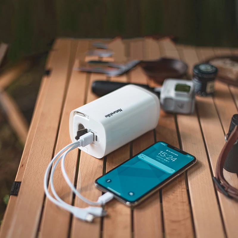 Многофункциональный воздушный насос Naturehike 3 в 1 USB зарядка светодиодный