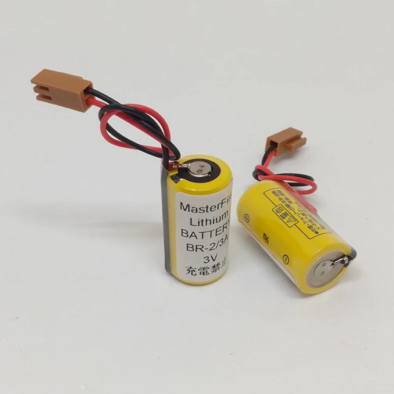 MasterFire 10 шт./лот новая версия аккумулятор для panasonic BR-2/3A 3V PLC литиевые батареи с двумя пробки