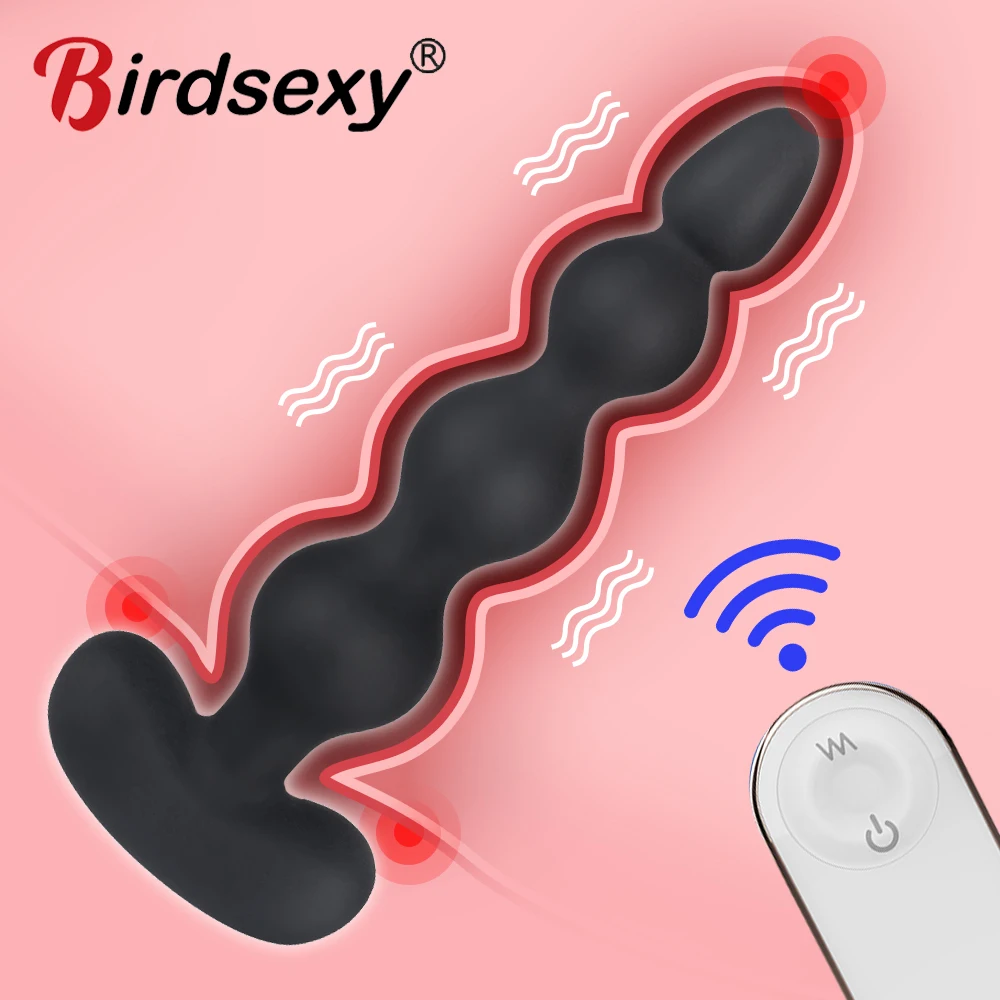9 Speed Anal Vibrator Male Prostata Massager Anal Beads Butt Plugs G Spot Dildo Vibrations Sex Toys for Men Gay Women USB Charge image_0